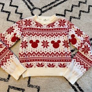 Girl’s H&M Christmas Mickey Mouse Sweater Size 12/14